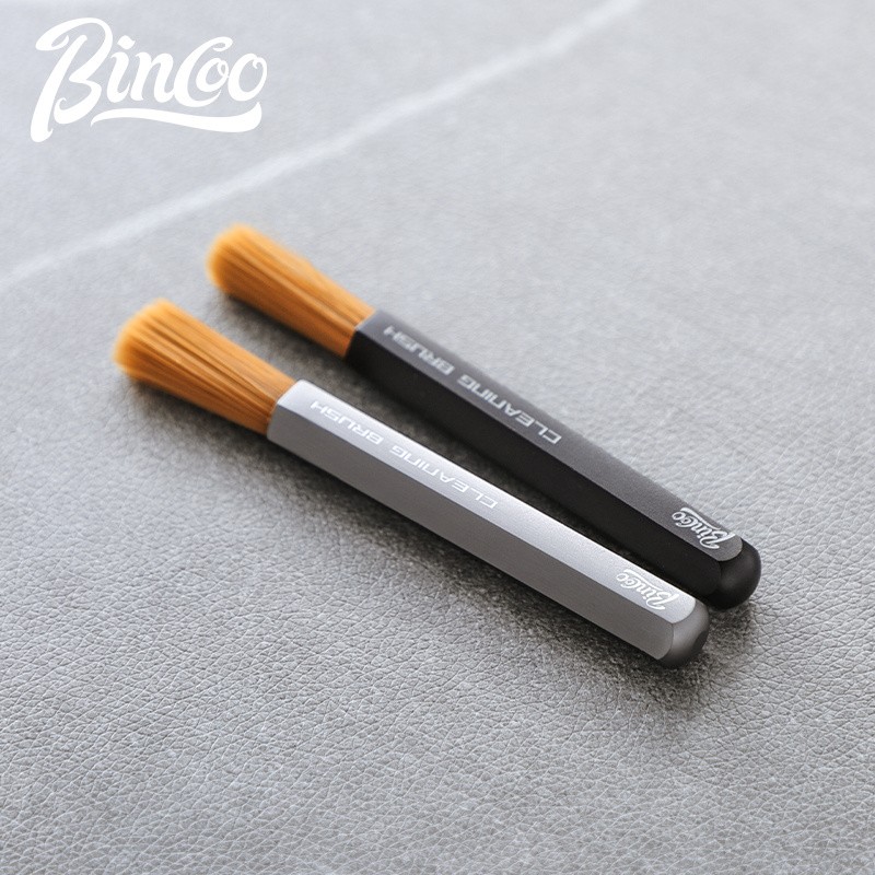 Bincoo Aluminum Alloy Grinder Cleaning Brush  Compact Coffee Bar Maintenance Tool