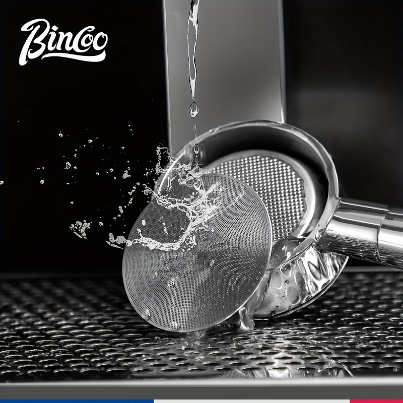 Bincoo 51mm Stainless Espresso Cake Screen  0.8mm Reusable Extraction Filter