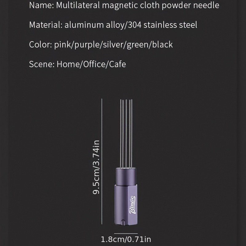 Bincoo Magnetic Coffee Powder Needle  Aluminum Alloy WDT Distribution Tool