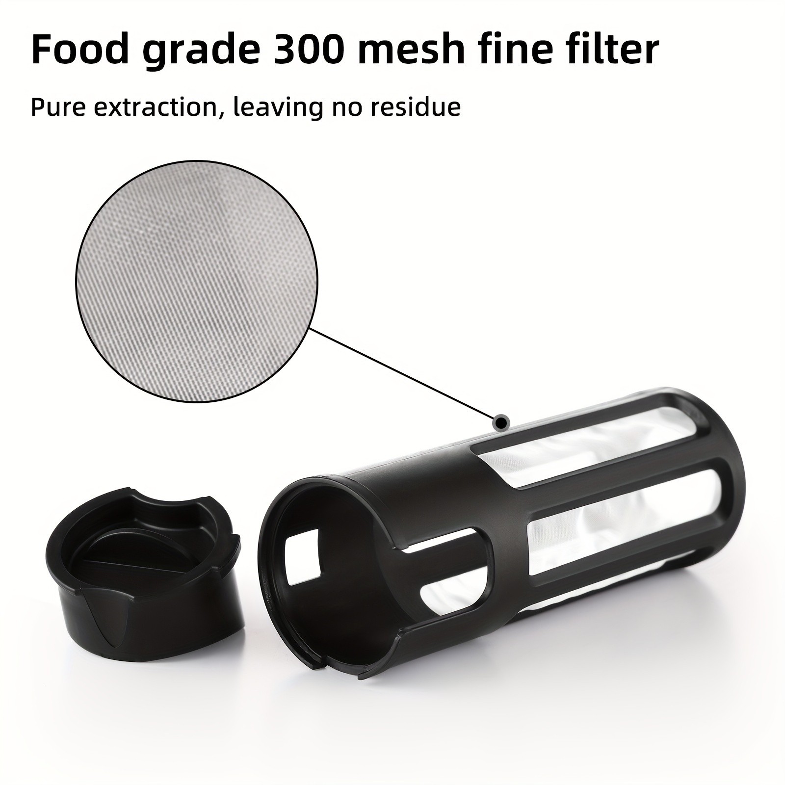 Bincoo Tritan Square Cold Brew Cup Reusable Filter Coffee Thermos