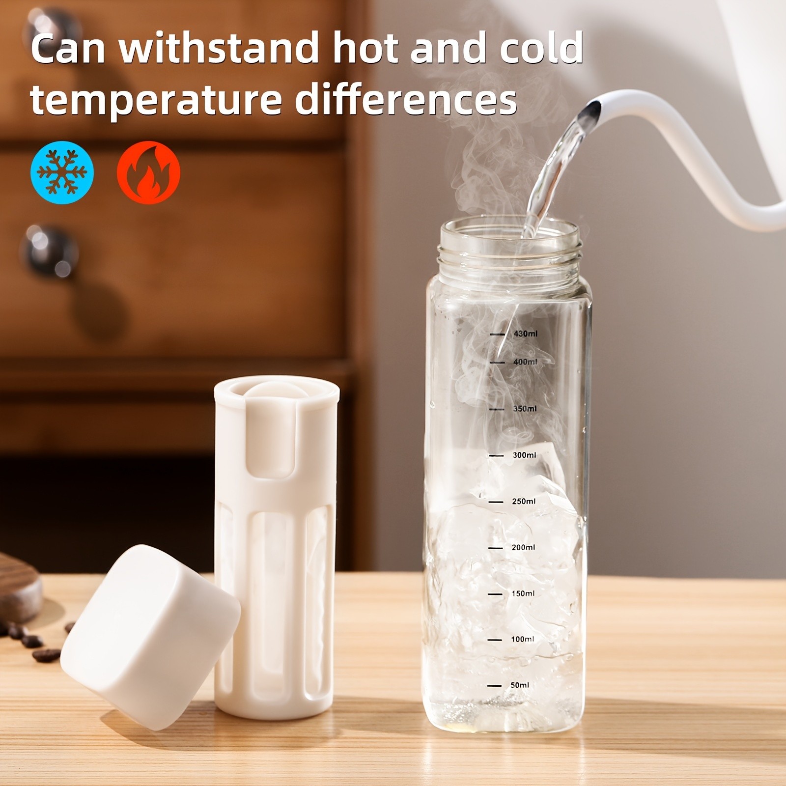 Bincoo Tritan Square Cold Brew Cup Reusable Filter Coffee Thermos