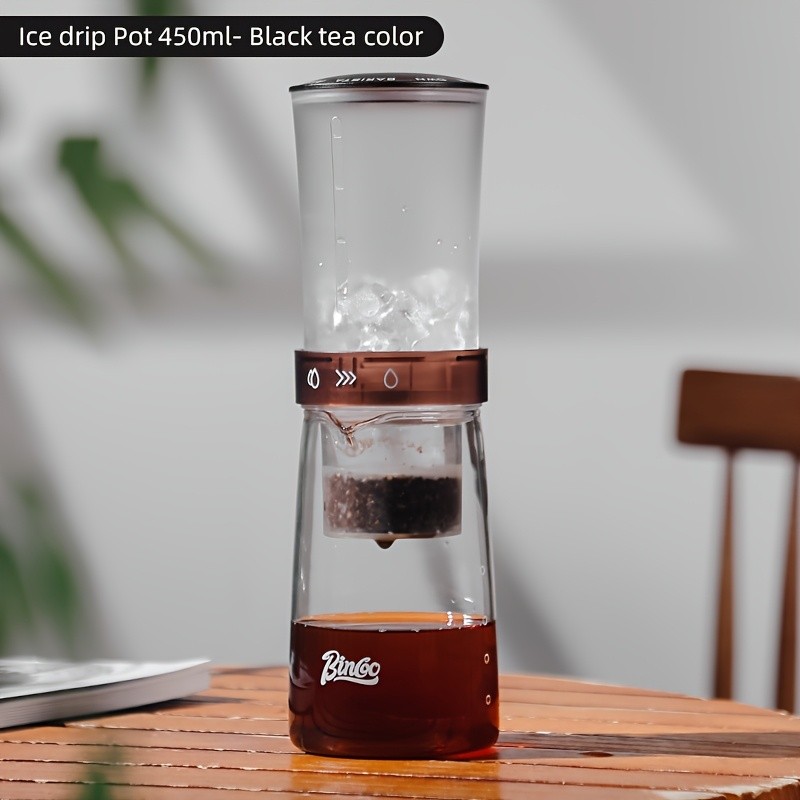 Bincoo Glass Ice Drip Coffee Pot  Portable Hand-Brew Cold Extraction Utensil