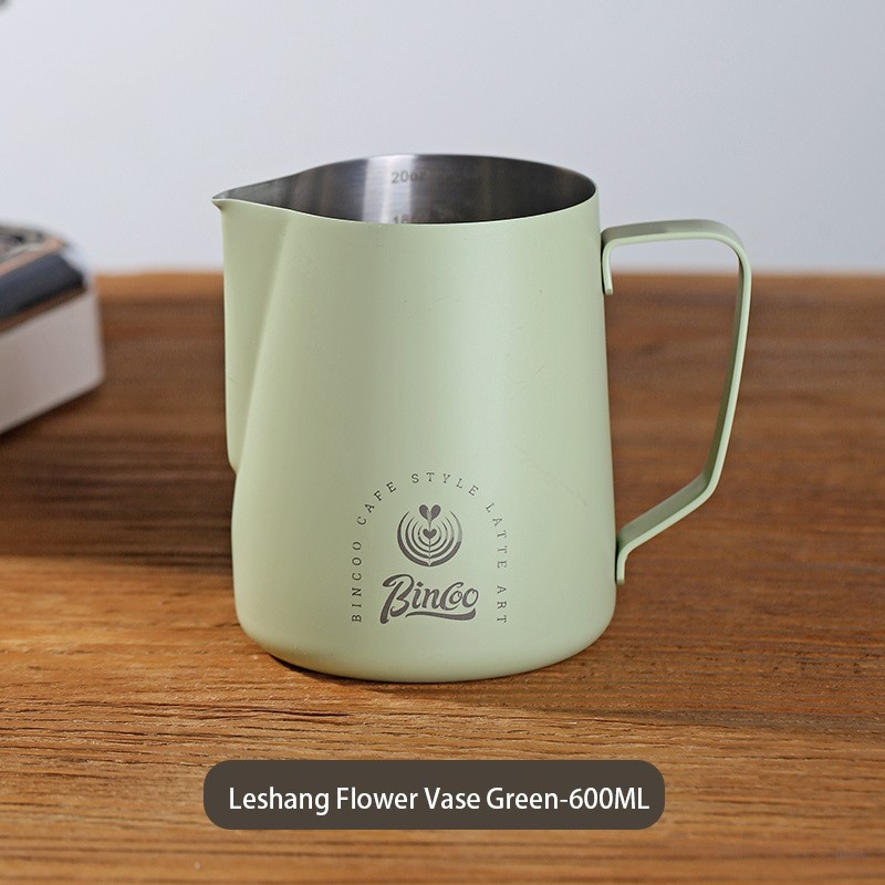 Bincoo Stainless Steel Milk Frothing Pitcher  600ml Professional Pouring Jug