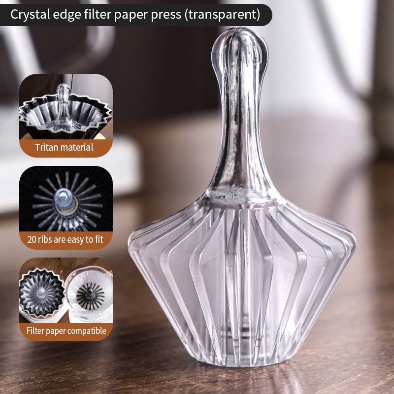 Bincoo Tritan Coffee Filter Press Tool  Heat-Resistant BPA-Free Pour-Over Accessory