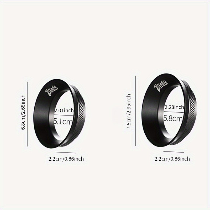 Bincoo Magnetic Anti-Static Dosing Ring  Wide-Mouth Metal Funnel for 51mm/58mm Portafilters