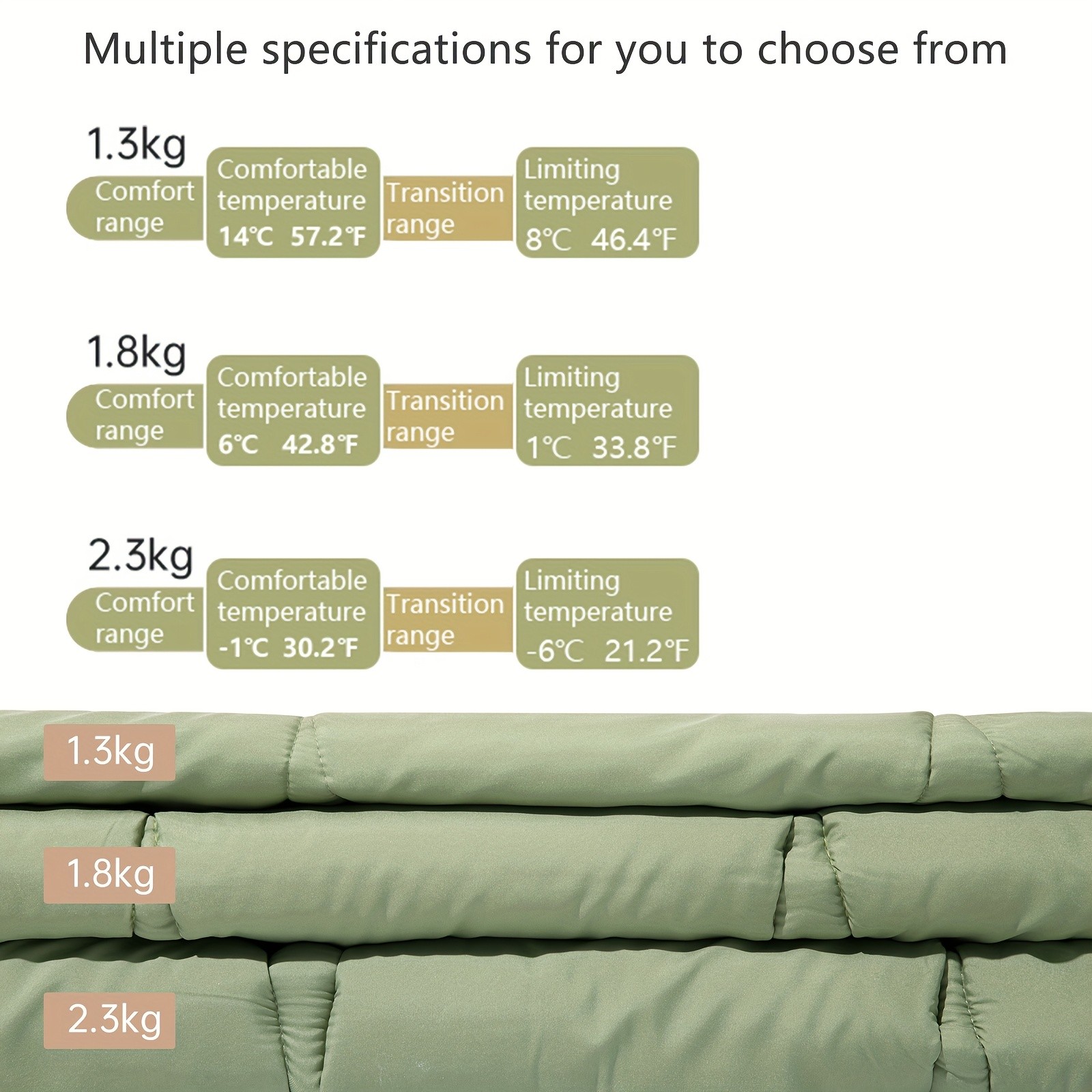 BISINNA Winterproof Envelope Sleeping Bag  Thickened Warm Outdoor Bag with Hood