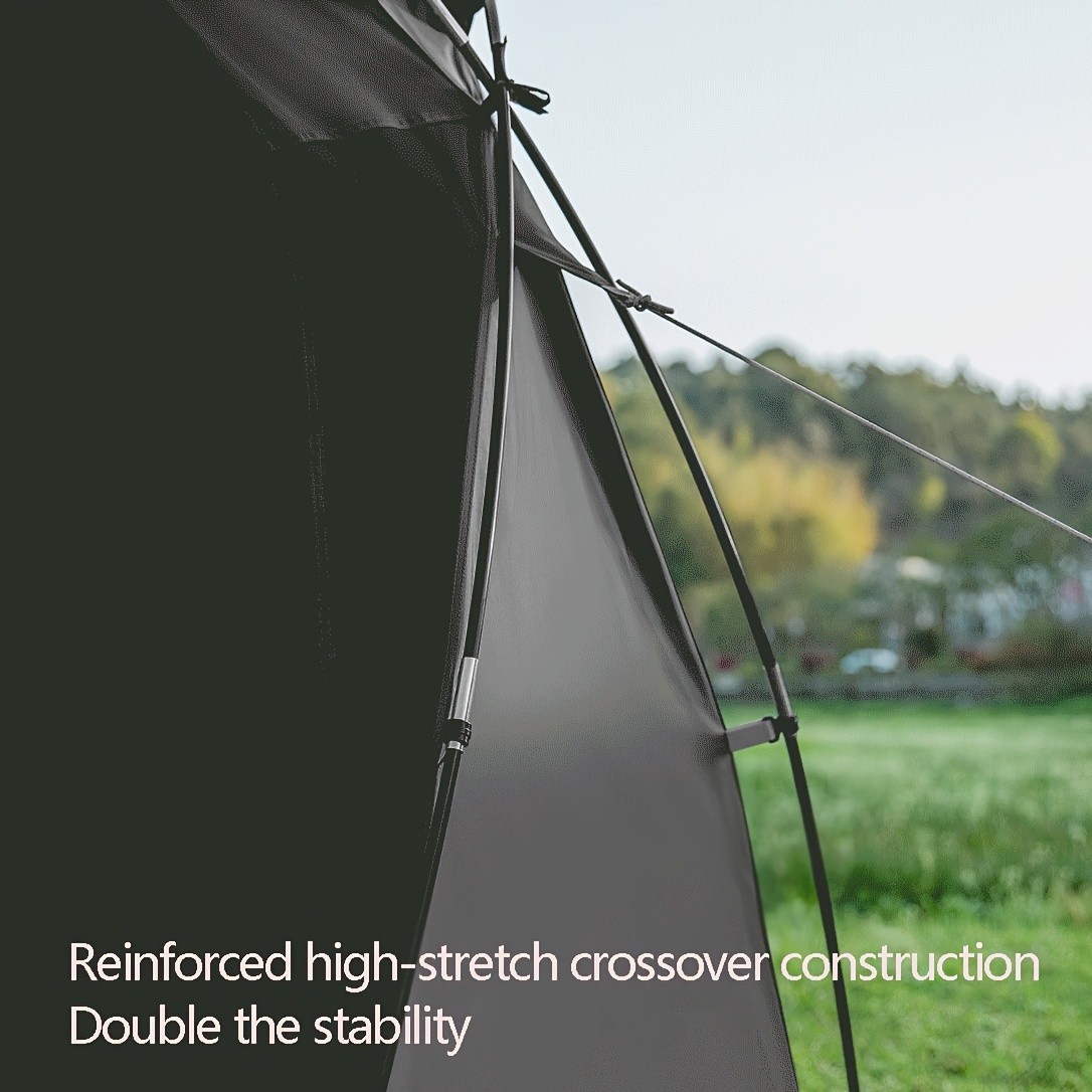 BISINNA XL Outdoor Canopy Awning  Heavy-Duty UV-Proof Tunnel Shade Shelter (Black)