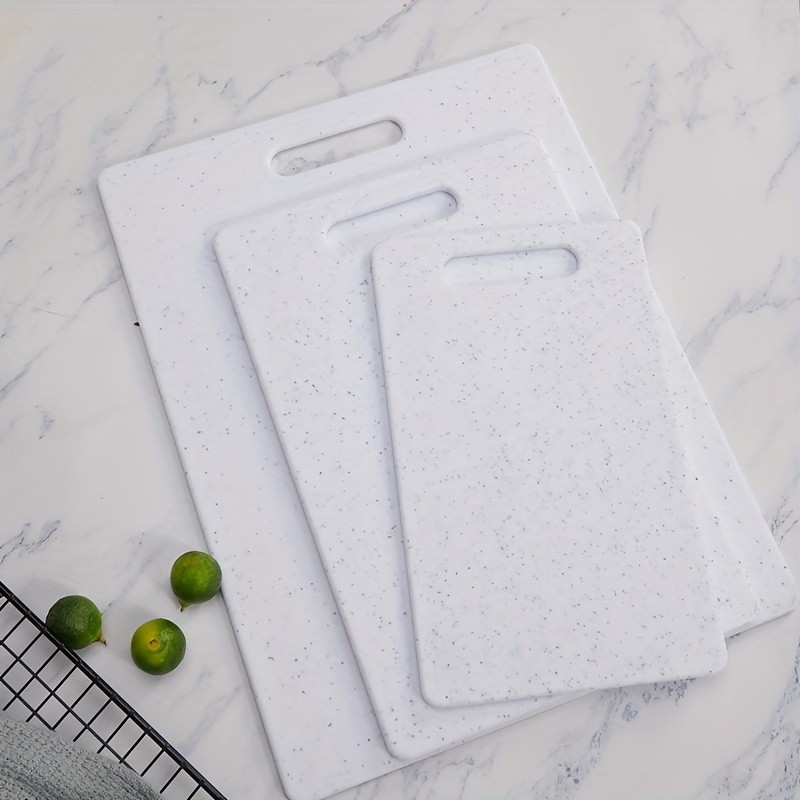 WIEZ 3pcs Home Cutting Board Set  Marble Pattern Chopping Boards for Everyday Kitchen Use