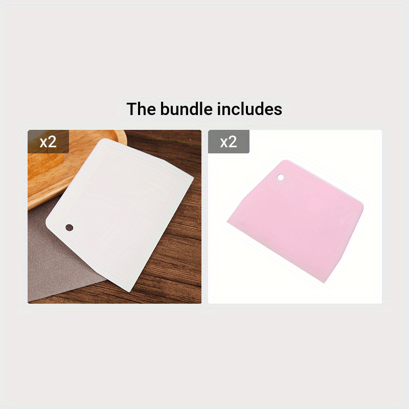 WIEZ Plastic Dough Scraper & Pastry Chopper  Essential Cutter for Smooth, Easy Dough Handling