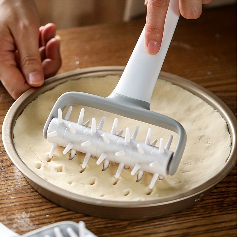 WIEZ Dough Docker & Baking Roller  Durable Plastic Tool for Perfect Pizza, Pie, and Cookie Dough Prep