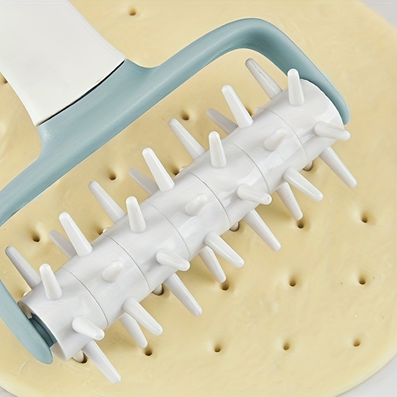 WIEZ Dough Docker & Baking Roller  Durable Plastic Tool for Perfect Pizza, Pie, and Cookie Dough Prep