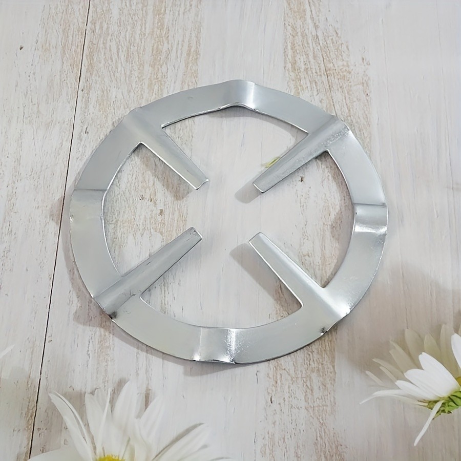 WIEZ Iron & Stainless Steel Gas Stove Reducer  Stable Wok Stand and Burner Plate for Secure Cooking Control