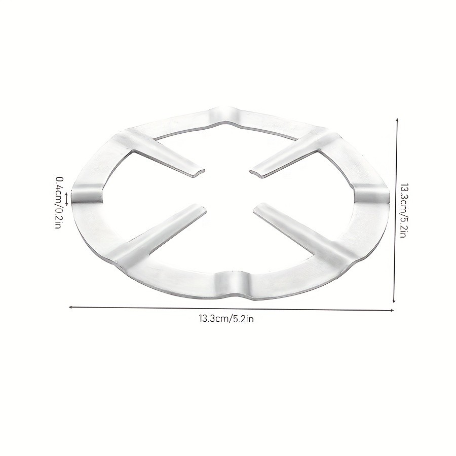 WIEZ Iron & Stainless Steel Gas Stove Reducer  Stable Wok Stand and Burner Plate for Secure Cooking Control