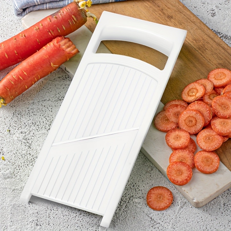 WIEZ Stainless Steel Multi-Blade Vegetable & Fruit Slicer  Sharp Handheld Cutter for Fast, Even Slicing