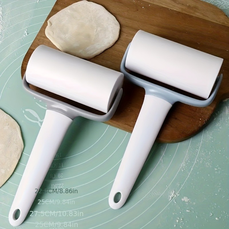 WIEZ Plastic T-Shaped Rolling Pin  Easy-Grip Dough Roller for Pizza, Pies, Biscuits & Dumplings