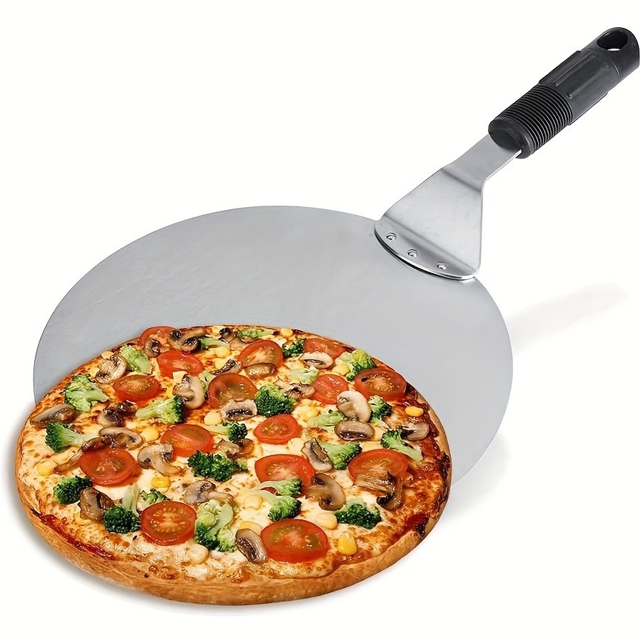 WIEZ Stainless Steel Pizza Spatula  30.5cm Non-Stick Cake Lifter with Anti-Scald Handle for Professional Baking
