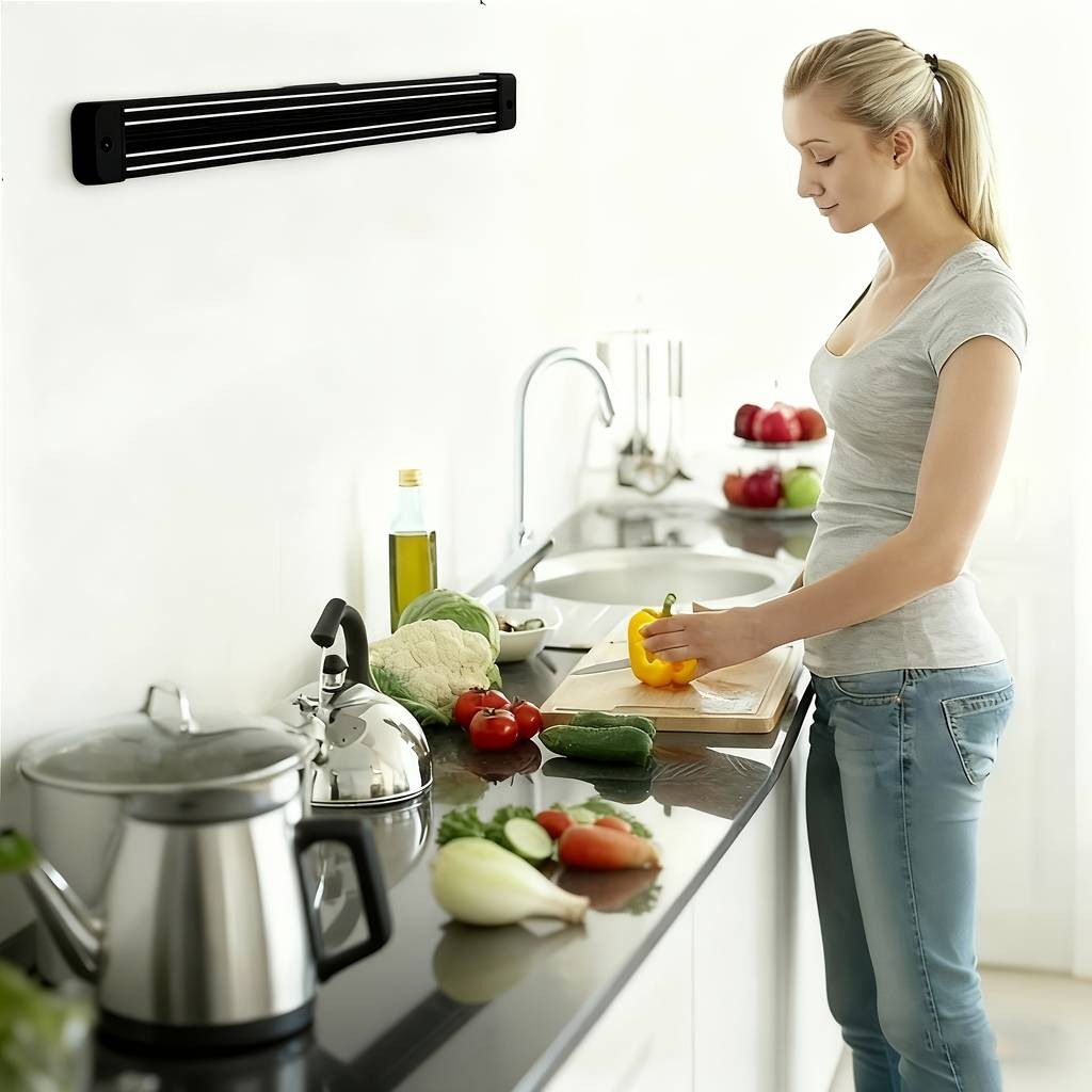 WIEZ Wall Magnetic Rack  Strong, Space-Saving Magnetic Tool & Knife Holder