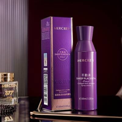 MERCILEN Sheep Placenta Collagen Moisturizing Facial Spray  Fine Mist, Deep Hydration & Youthful Glow