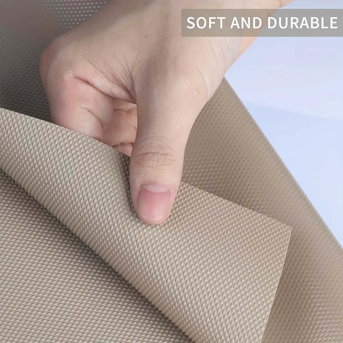 WIEZ EVA Cabinet & Shelf Mat Roll  Washable Non-Adhesive Diamond-Pattern Liner for Drawers, Fridges & Desktops