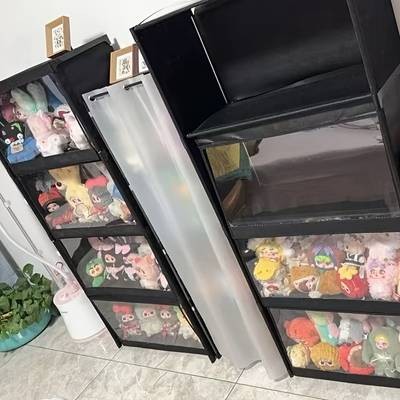 NLDD Non-Woven Multi-Layer Shelf Display Rack  Dustproof, Space-Saving Home Organizer