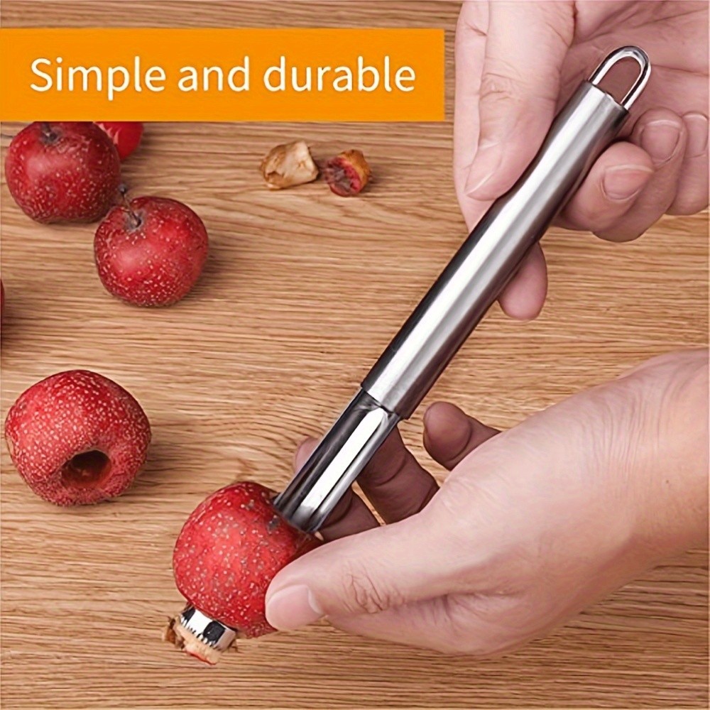 WIEZ 6-Piece Stainless Steel Fruit & Vegetable Corer Set  Durable Multi-Tool Kit for Apples, Pears & Peppers