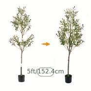 NLDD Faux Olive Tree (121.92182.88cm)  Realistic Artificial Plant for Home & Office