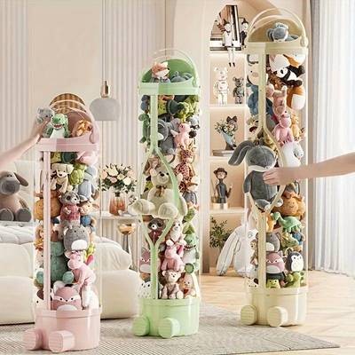 NLDD High Zipper Storage Organizer  Heavy-Duty Transparent Display Box