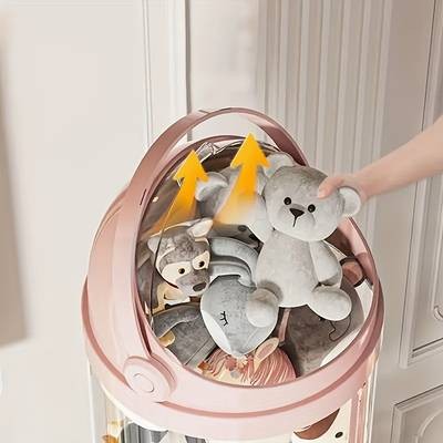 NLDD High Zipper Storage Organizer  Heavy-Duty Transparent Display Box