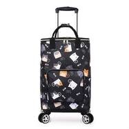 PMMJ Folding Shopping Trolley with Insulated Cooler Bag Large Capacity, Lightweight & Multi-Functional
