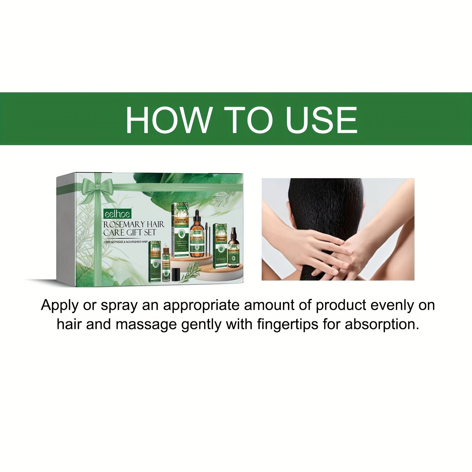 Rosemary Hair Care Gift Set by EELHOE