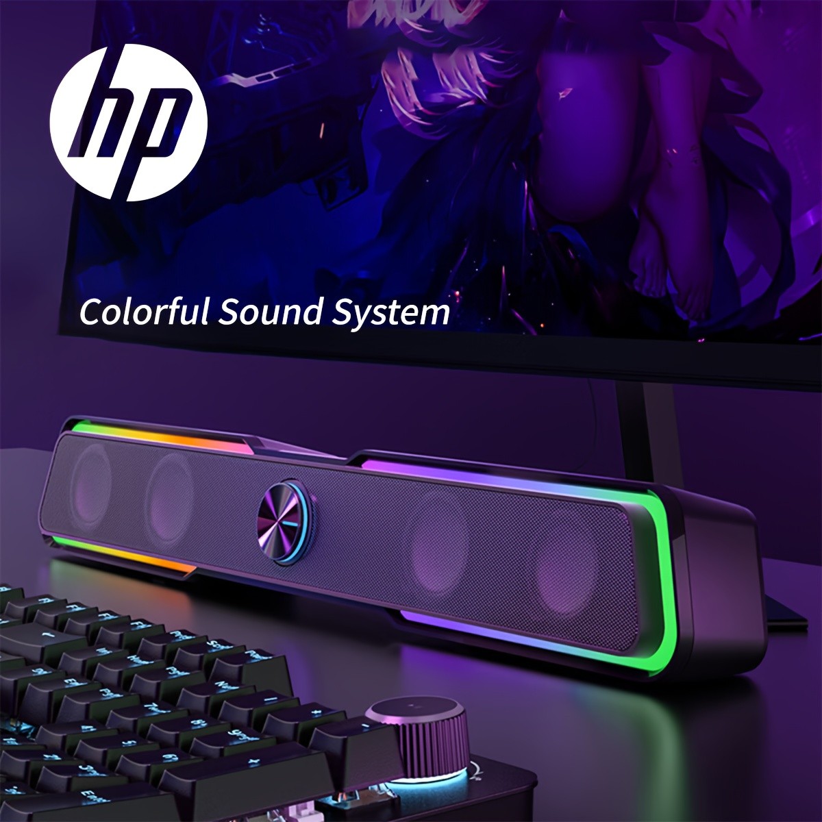 HP Gaming Soundbar with RGB Lights