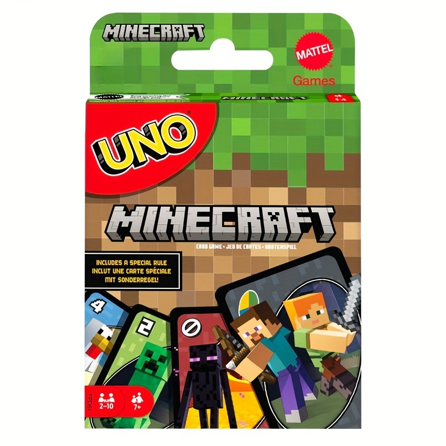 UNO Minecraft Edition  112-Piece Card Set with Creeper & Zombie Artwork