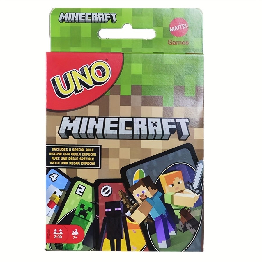 UNO Minecraft Edition  112-Piece Card Set with Creeper & Zombie Artwork