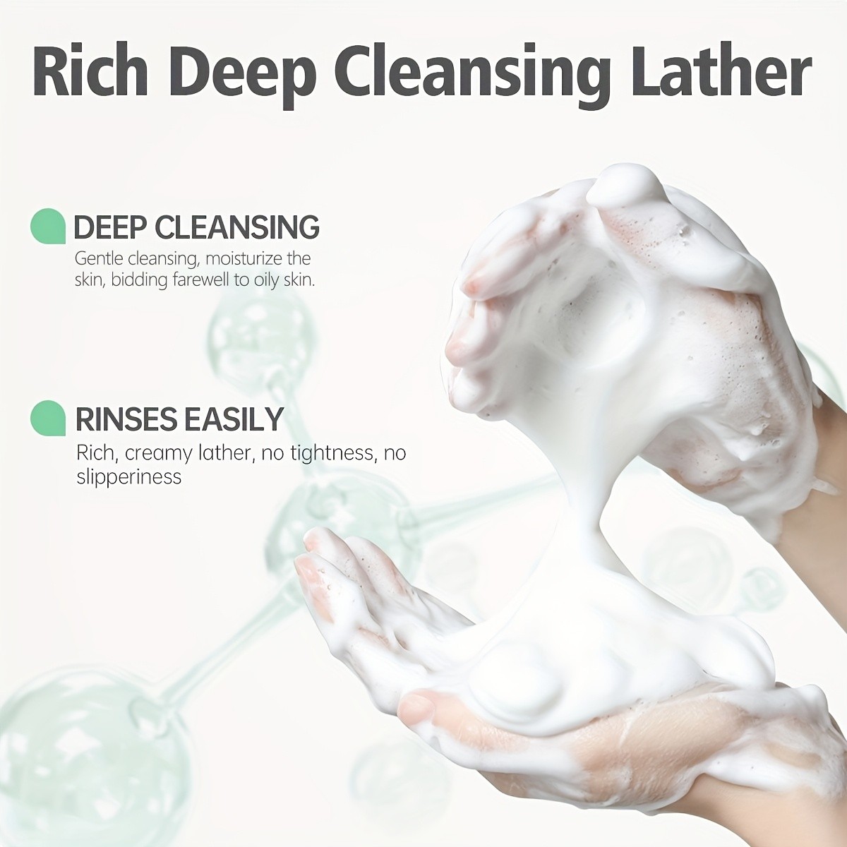 Hllozzi Green Facial Cleanser  200ml Lemon-Scented Hydrating Face Wash