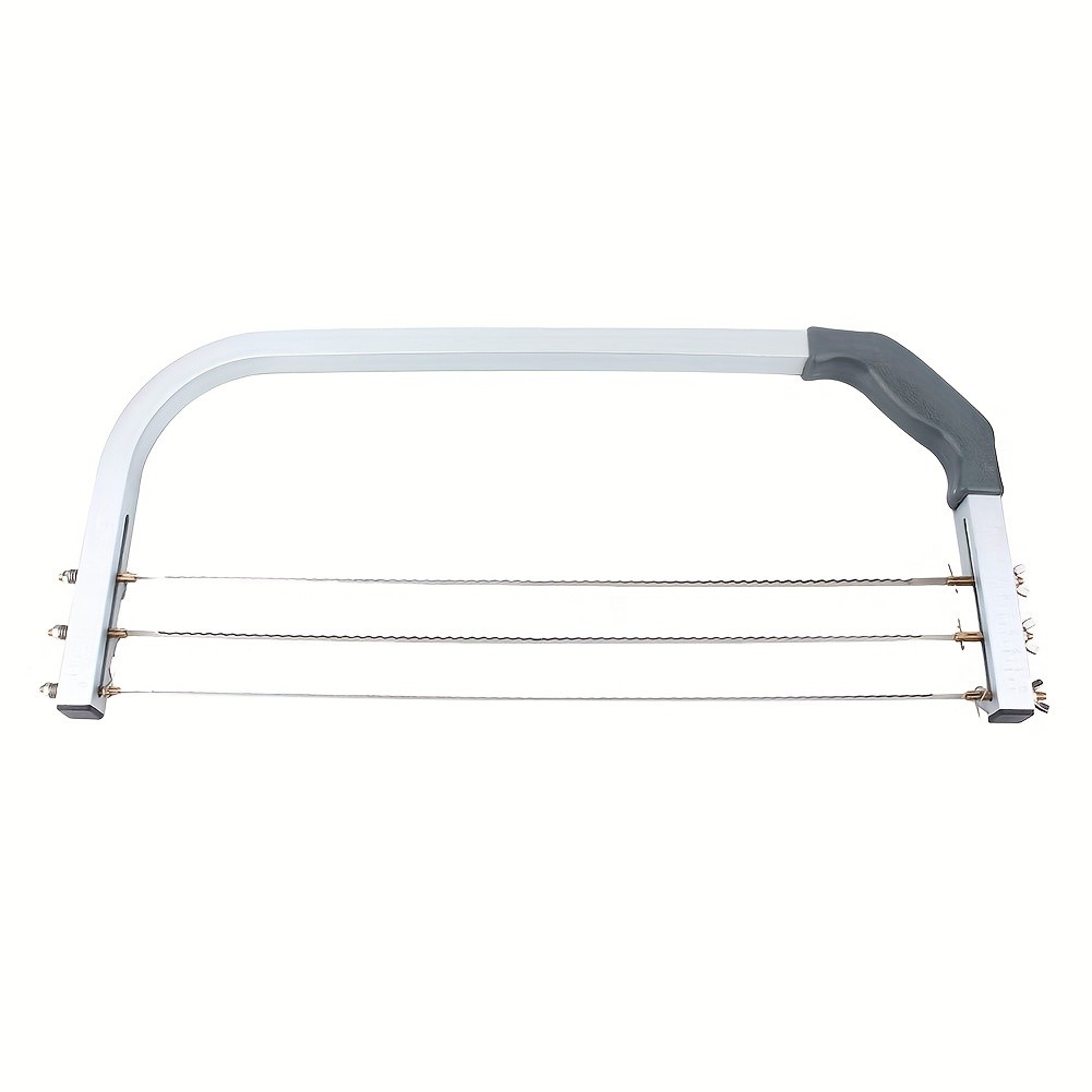 WIEZ Adjustable Stainless Steel Cake Cutter 3-Wire Leveler for Large 20-Inch Cakes and Precision Slicing