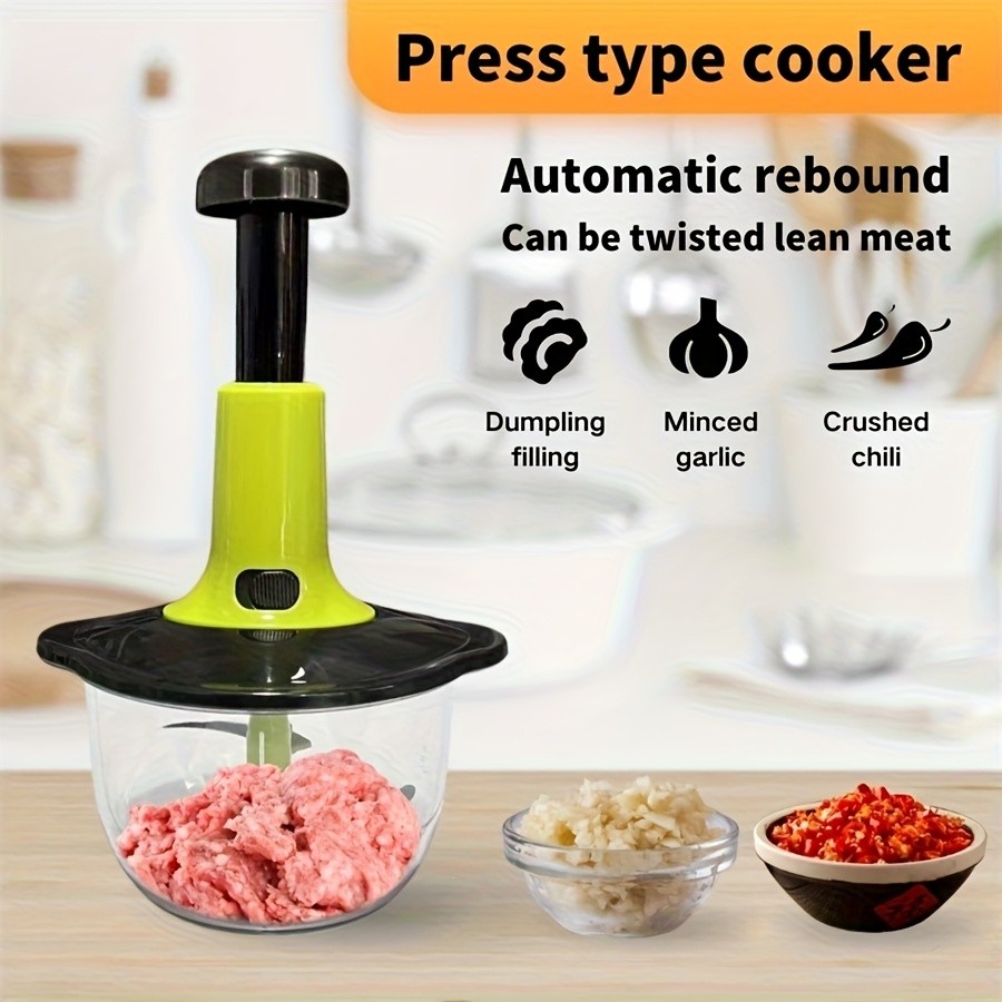 WIEZ Manual Meat & Vegetable Grinder Heavy-Duty Non-Electric Portable Grinder for Home, Camping & Small Kitchens