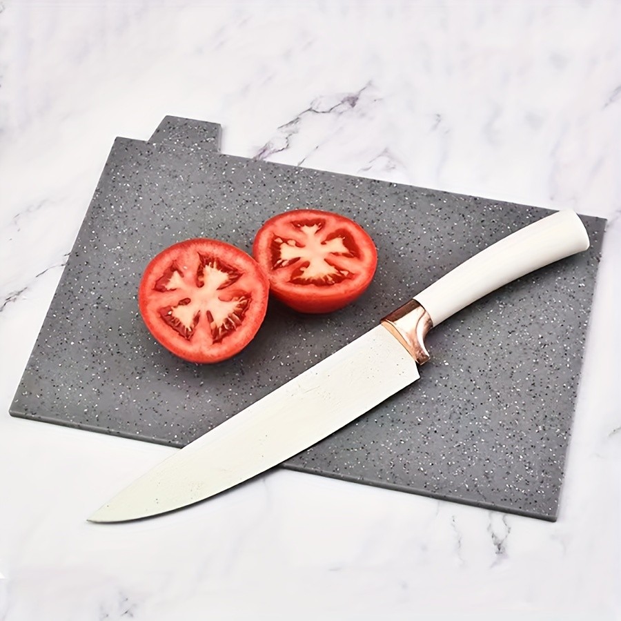 WIEZ 4-Piece Plastic Cutting Board Set  Classified Chopping Boards with ABS Base for Fruit, Meat & Everyday Food Prep