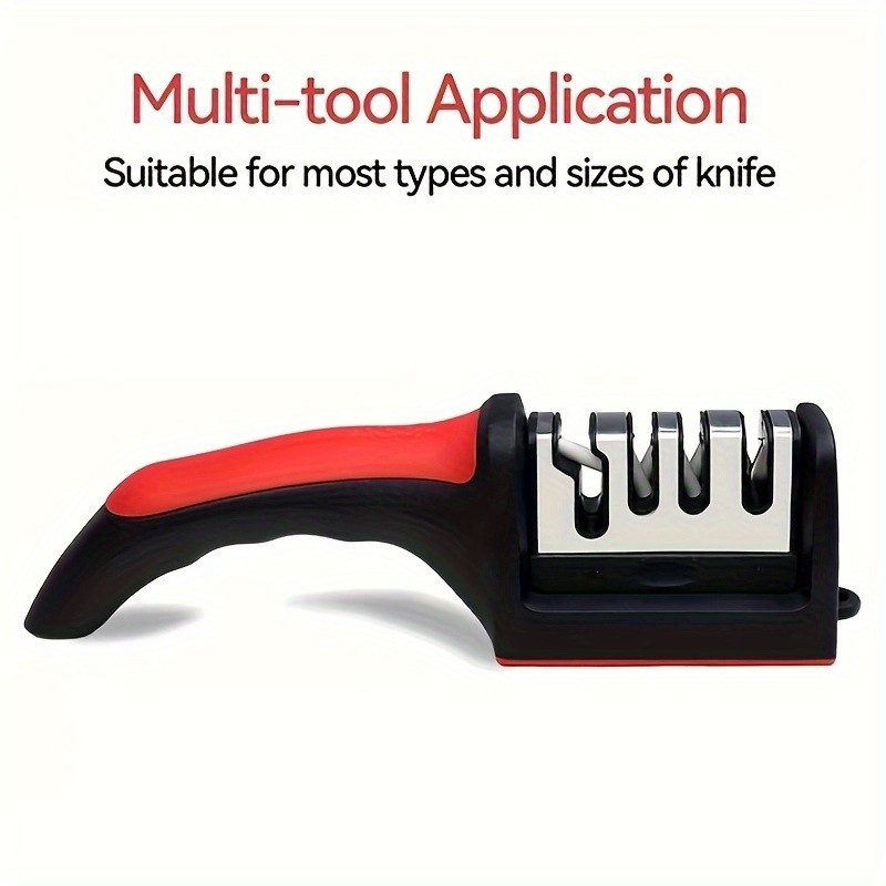 LDQ 4-Stage Professional Knife Sharpener  Tungsten, Diamond & Ceramic System for Fast, Long-Lasting Precision