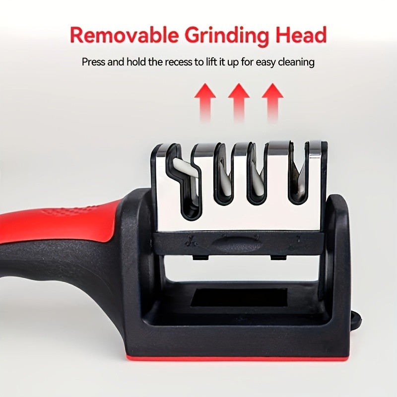 LDQ 4-Stage Professional Knife Sharpener  Tungsten, Diamond & Ceramic System for Fast, Long-Lasting Precision