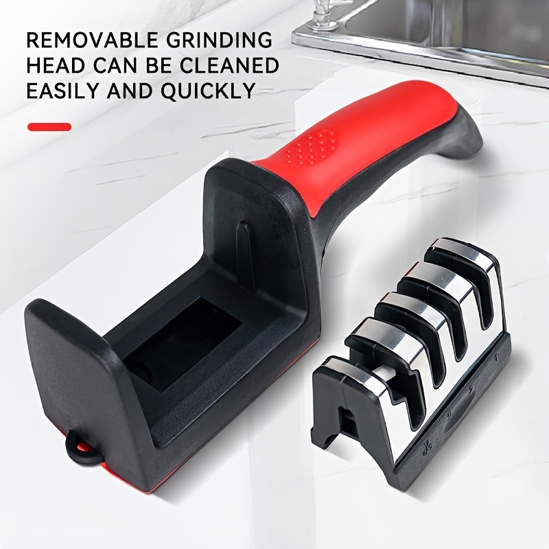 LDQ 4-Stage Professional Knife Sharpener  Tungsten, Diamond & Ceramic System for Fast, Long-Lasting Precision