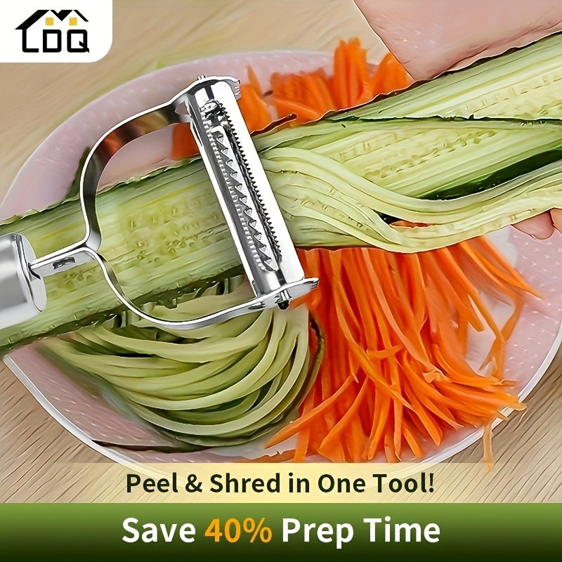 LDQ Stainless Steel Fruit & Potato Grater  Versatile Manual Grating Tool for Home & Restaurant Kitchens