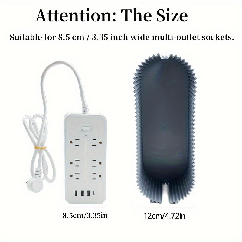 LDQ Cable Storage Box with Lid  High-Capacity Cord Organizer for Space-Saving Home & Office Desktop Management
