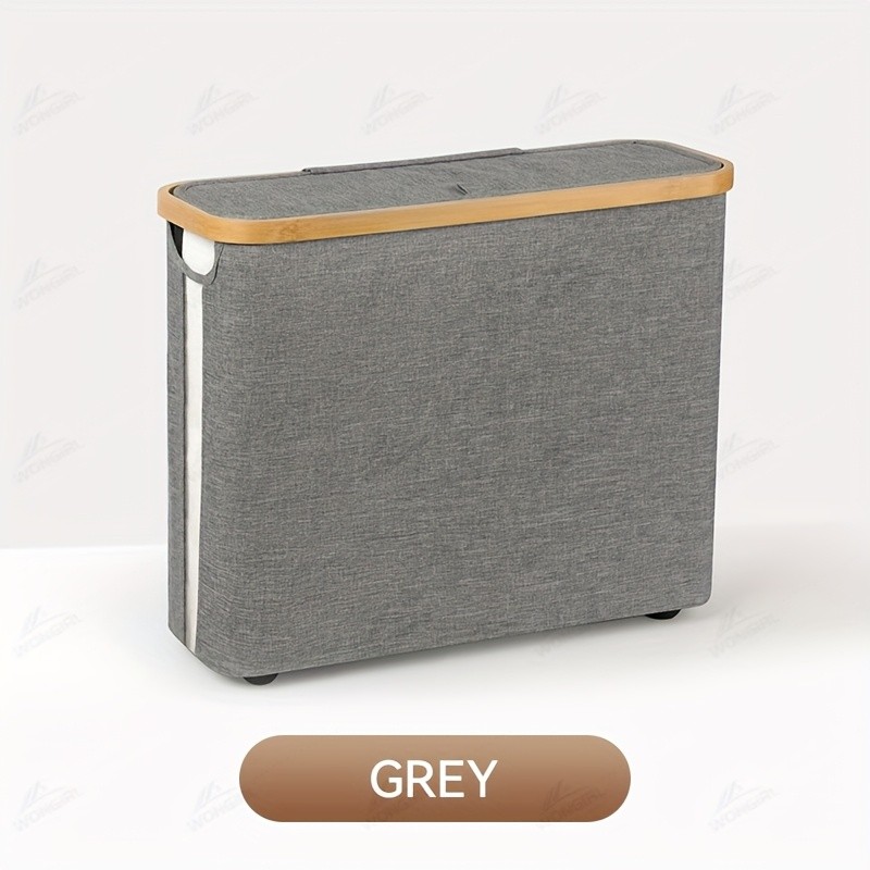 LDQ Toilet Paper Holder with Storage Basket  No-Drill Multi-Roll Organizer for Home & Office Bathrooms