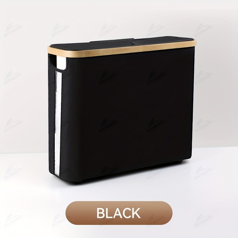 LDQ Toilet Paper Holder with Storage Basket  No-Drill Multi-Roll Organizer for Home & Office Bathrooms