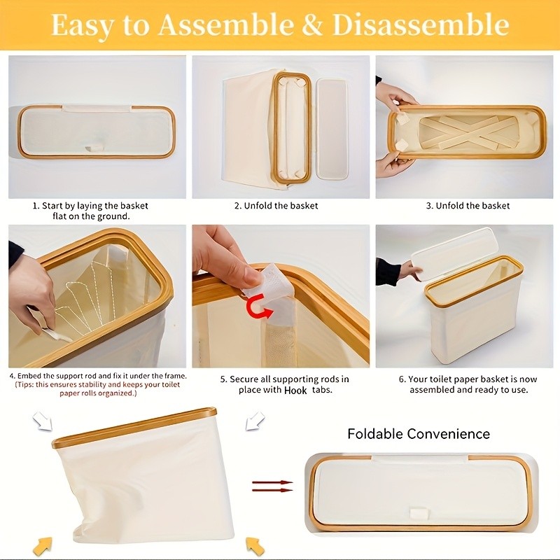 LDQ Toilet Paper Holder with Storage Basket  No-Drill Multi-Roll Organizer for Home & Office Bathrooms