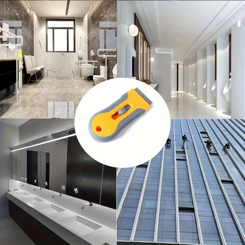 LDQ Ceramic Hob & Glass Scraper  Heavy-Duty Cleaner with 5 Stainless Steel Blades for Induction & Ceramic Cooktops