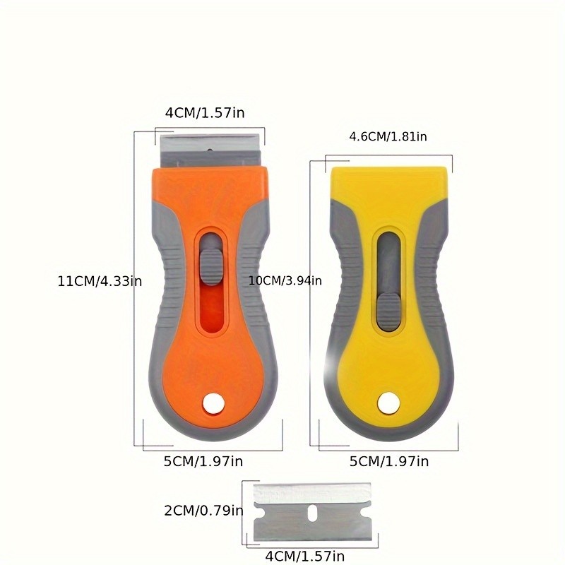 LDQ Ceramic Hob & Glass Scraper  Heavy-Duty Cleaner with 5 Stainless Steel Blades for Induction & Ceramic Cooktops