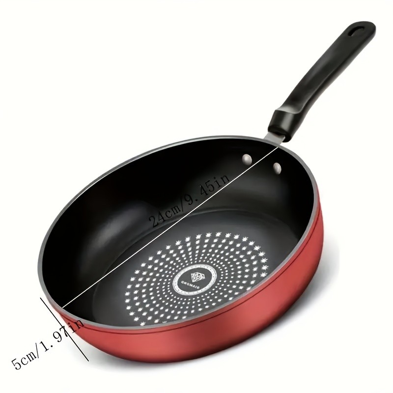 LDQ Cast Iron Nonstick Skillet  Lightweight Smokeless Fry Pan for Steak, Pancakes & Everyday Breakfast Cooking