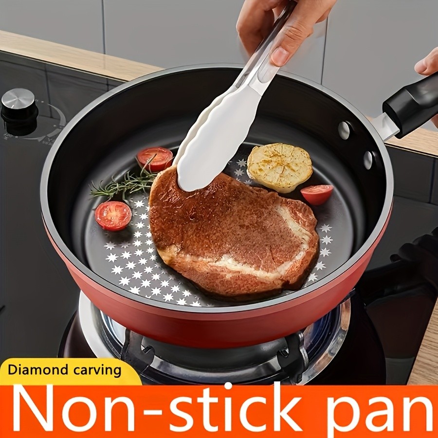 LDQ Cast Iron Nonstick Skillet  Lightweight Smokeless Fry Pan for Steak, Pancakes & Everyday Breakfast Cooking