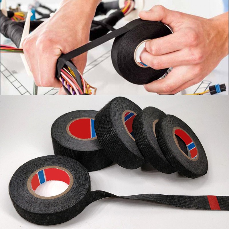 LDQ Heat-Resistant Electrical Tape Durable Adhesive Cloth for Cable Management, Wiring Harnesses & Loom Organization